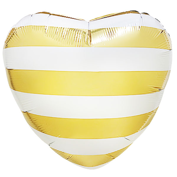 ストライプハート【ゴールド】