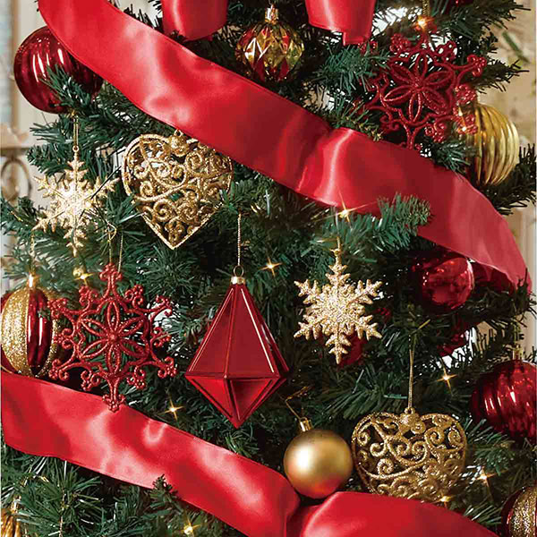 スクエアベーススリムツリーセット【レッド】