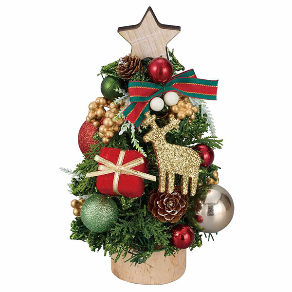 ウッドベース卓上ミニツリー