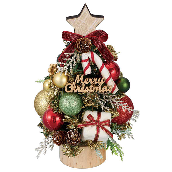 ウッドベース卓上ミニツリー
