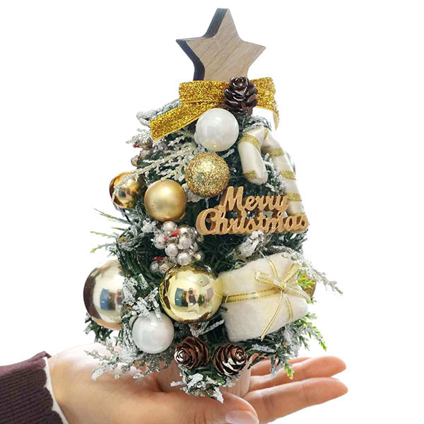 ウッドベース卓上ミニツリー