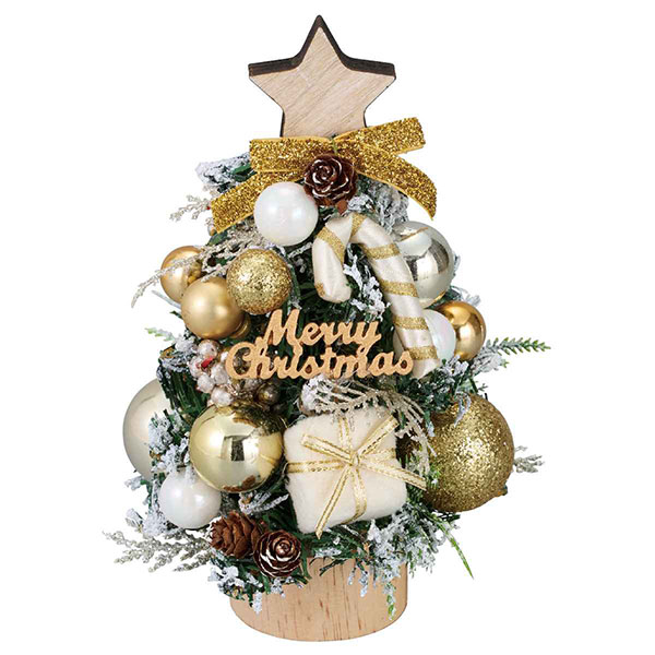 ウッドベース卓上ミニツリー