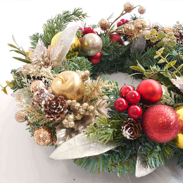 デコレーションリース【ポインセチア】