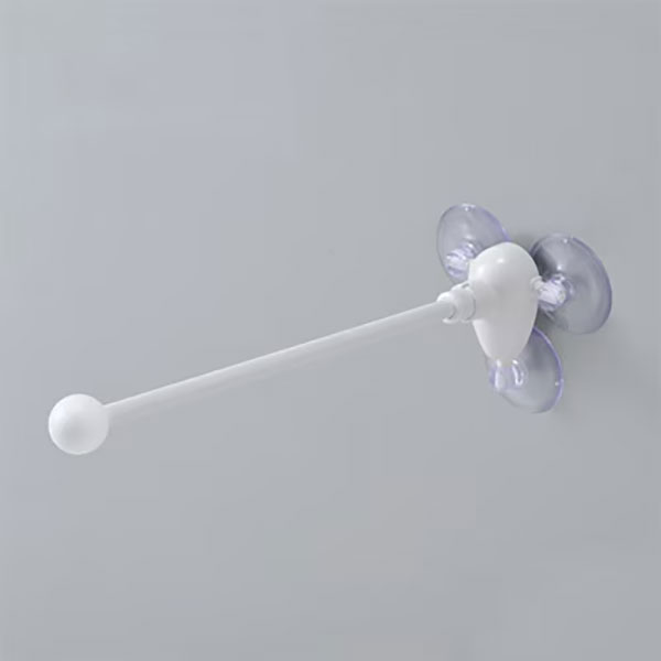丸パイプ 26cm（3個吸盤式）【白】