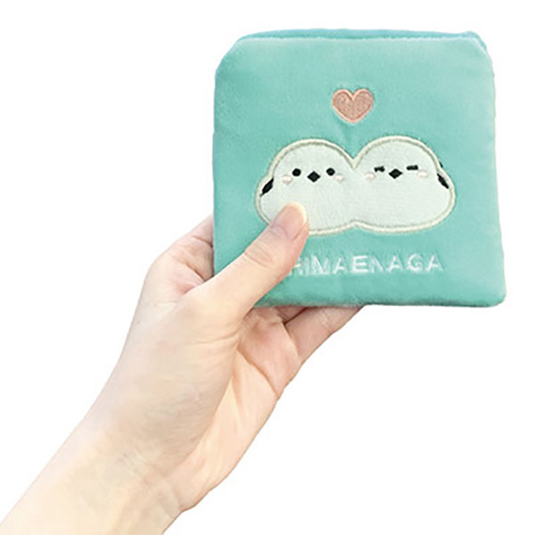 シマエナガ刺繍ポーチ